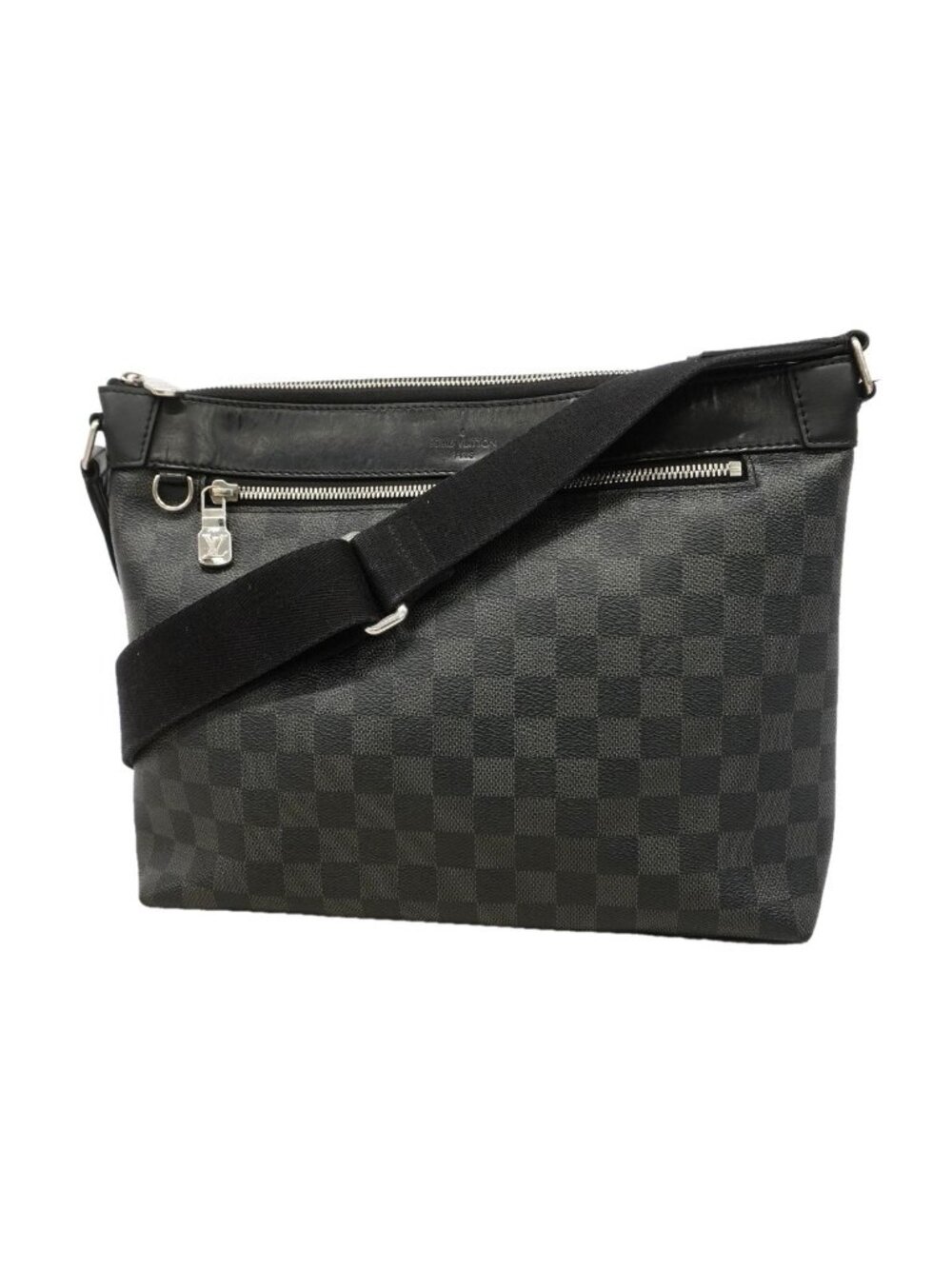 Louis Vuitton Shoulder Bag Damier Graphite Mick PM NM Black Gray